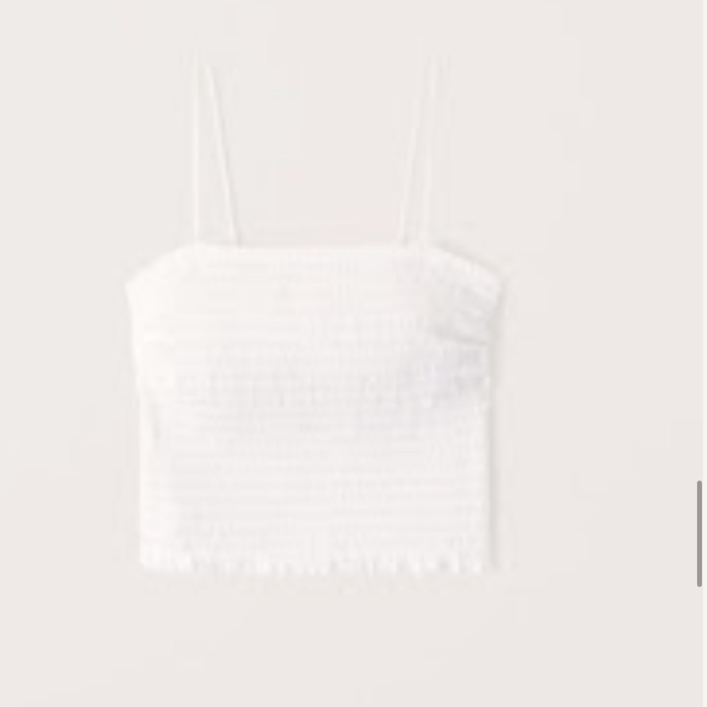 ABERCROMBIE white tank top size extra small